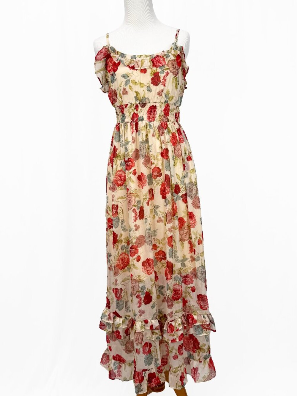 American Rag Women's Size S Multicolor Floral Boho Bohemian Summer Maxi Dress